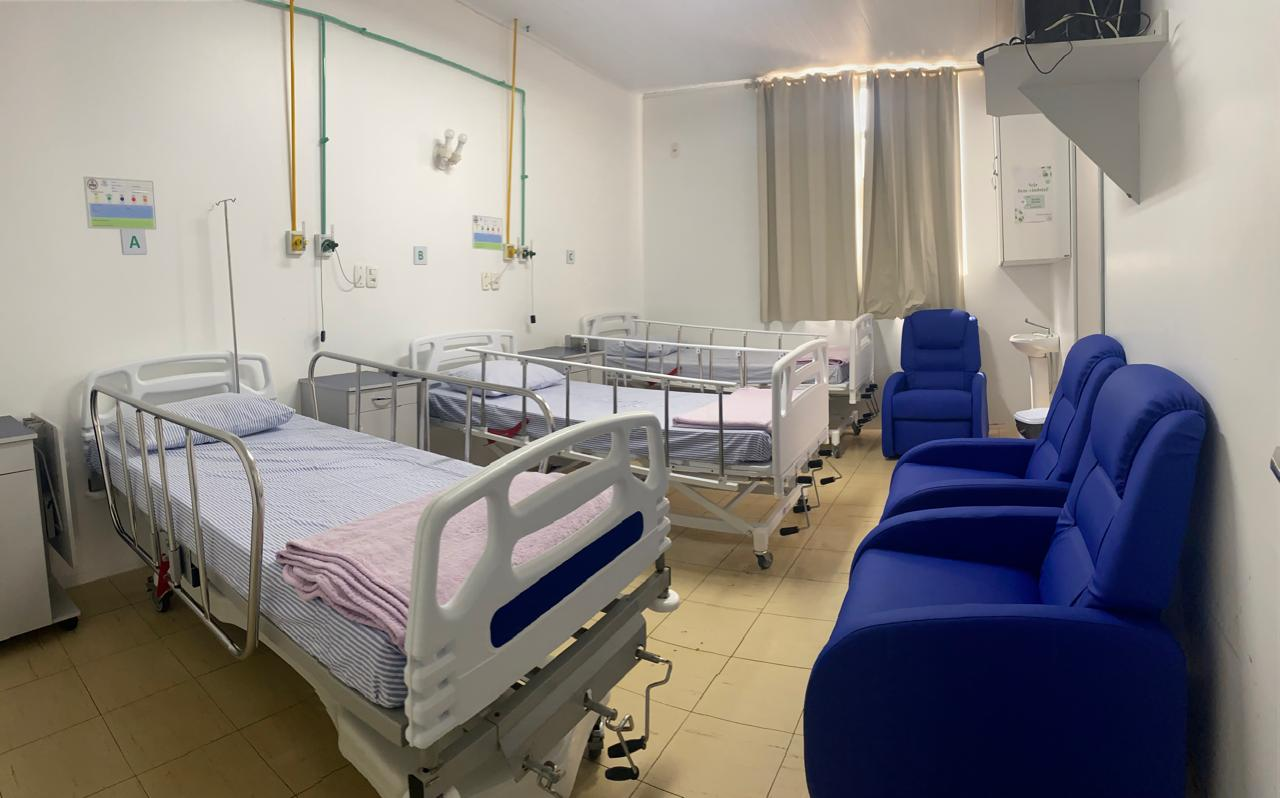 Foto do setor de internação